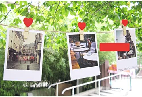 ניובסטי עץ לב קישוט קיר קיר תמונה קטעי תמונות אהבה לחתונה קליפ קישוטי הודעה מיני אביזרים עץ
