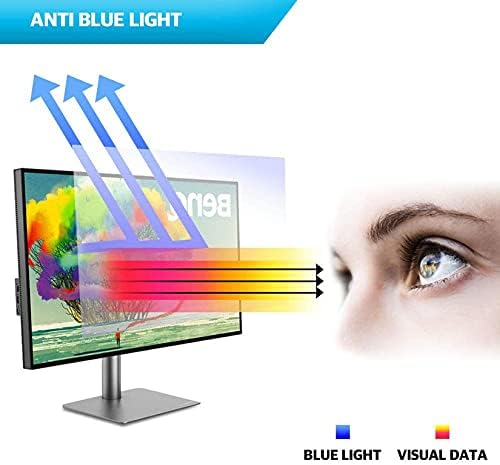 אוניברסלי כחול אור חסימת מסך מגן פנל עבור 12 אינץ מחשב נייד, מיגון אולטרה סגול וקרינה צג מסנן, להקל