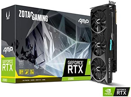 Zotac Gaming Geforce RTX 2080 AMP 8GB GDDR6 256 סיביות משחקים גרפיקה כרטיס משולש מאוור